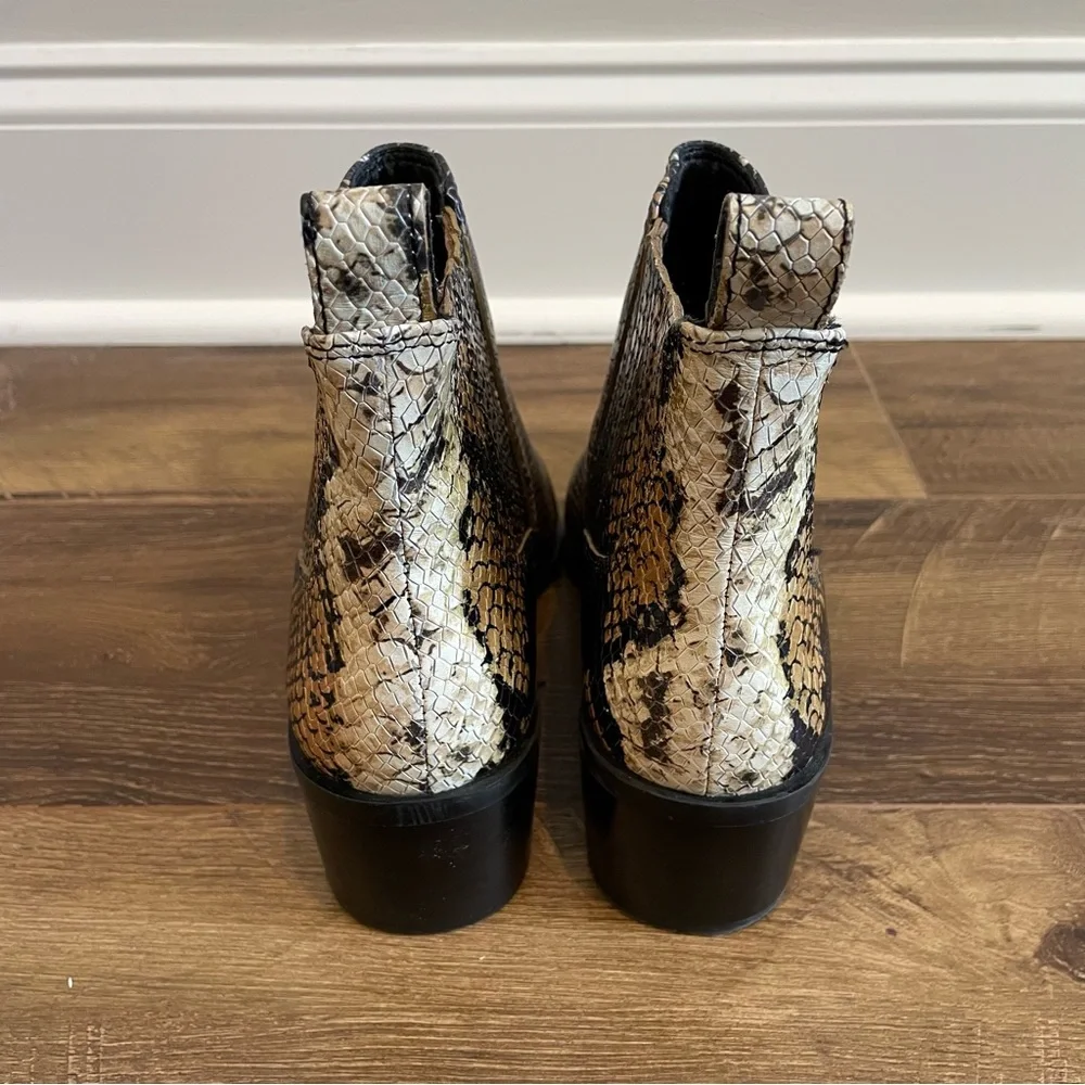 Python Snakeskin Print Boots - Picture 5 of 7